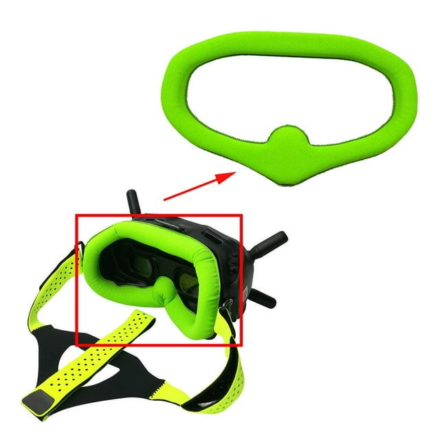 Almohadilla para de Frontal Acolchado de Espuma de Tela Amigable con para Las Gafas - Verde CUTICAT almohadilla de espuma para gafas digitales