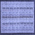 thumbnail image 1 of Ahgly Company Indoor Square Abstract Blue Modern Area Rugs, 7' Square, 1 of 4