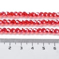 thumbnail image 5 of 10Strand Electroplate Glass Bead Strands Pearl Luster Plated Faceted(32 Facets) Round Orange Red 4mm, 5 of 5