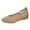 Khaki, variant on Womens Elegant Pearl Ankle Strap Wedge Dress Shoes Comfortable Delicate Knitted Pointed Toe Mid Heels Slip on Walking Loafers Casual Footwear Fall Black Size 6