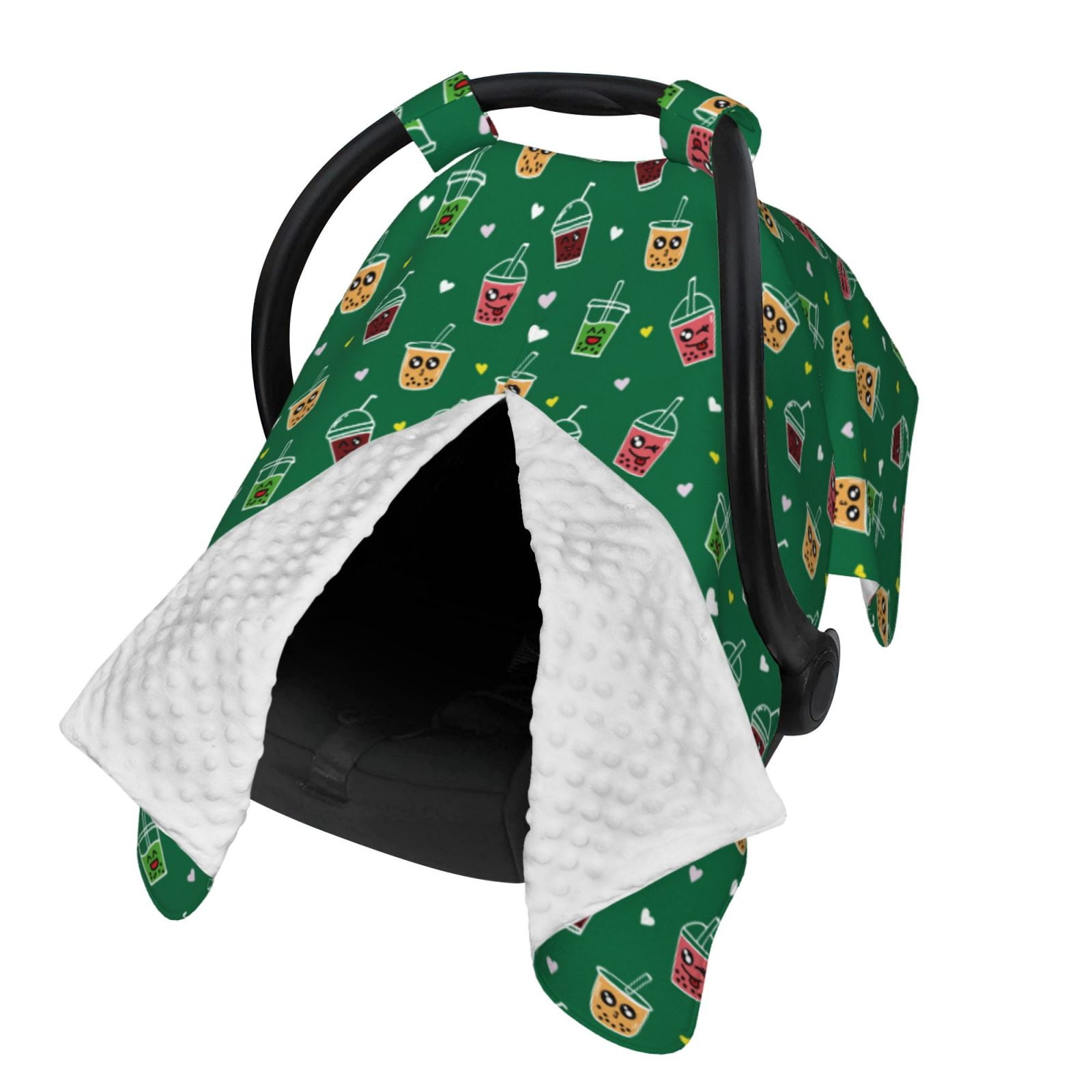 Naloa Milk Tea Baby Car Seat Cover, Breathable Baby Carrier Cover, Multiuse Baby Carrier Cover & Nursing Breastfeeding Cover