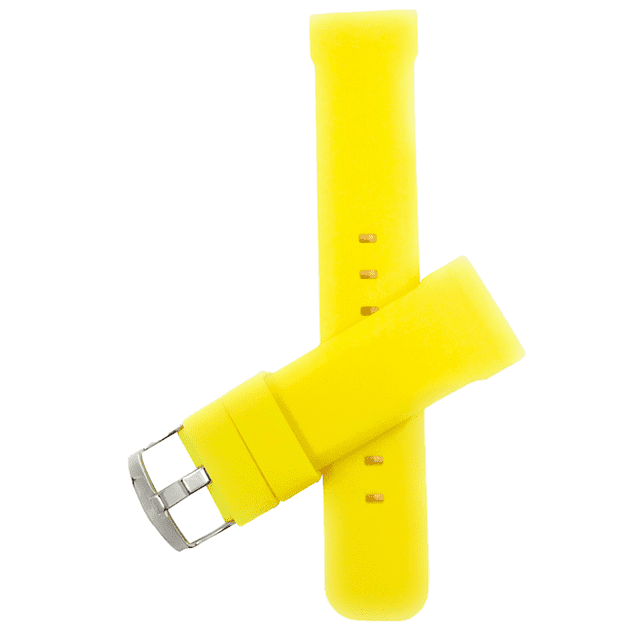 Bracelet de Montre en Silicone 20 mm, Boucle en Acier Inoxydable