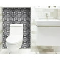 thumbnail image 3 of HomeRoots 399899 8 x 8 in. Tulipa Gray & White Peel & Stick Removable Tiles, 3 of 9