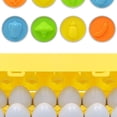 thumbnail image 3 of Juguete de aprendizaje Yotijar 12 Huevos con soporte clasificación de forma y reconocimiento de color, 3 of 4