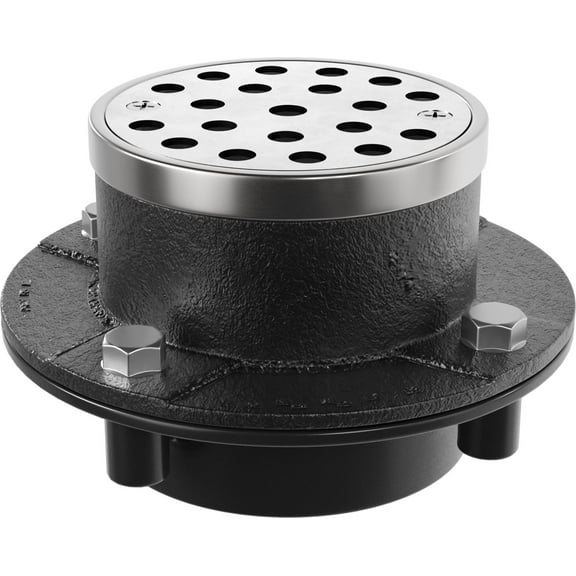 Proflo Pf42944 2'' Abs Bottom/Ci Top Hot Mop Shower Drain - Stainless Steel