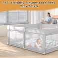 thumbnail image 3 of Baby Playpen Hiaksedt para bebés y niños pequeños con puerta y malla, 3 of 7