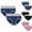 Blue, variant on GERsome 2 Pack Underwear for Women Cotton High Waist Panties Full Coverage Briefs Soft Strech Ladies Breathable Panties M-5XL