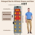 thumbnail image 4 of Imountek Flannel Full Body Massage Mat with Heat Timer, Multifunctional Electric Massage Chair Pad with Shiatsu Neck Foot Massager Lumbar Pillow Carry Bag Earplugs Anti-Slip Bottom for Home, 4 of 21