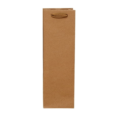 

12pcs Kraft Paper Red Wine Hand Bag Wine Drinks Packing Bag Storage Bag (Single-Vessle 11*9*35)