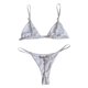 thumbnail image 5 of Gibobby Trajes de Natación para Mujer Traje de vendaje Trajes de baño de playa Conjunto de natación Bandeau Diamond Mujeres Bikini Traje de baño Trajes d(Blanco,XL), 5 of 5