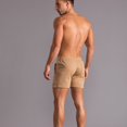 thumbnail image 4 of SWSMCLT Men's Gym Shorts Summer Soft Terry Cotton Lounge Shorts Elastic Waist Sweat Shorts Drawstring Mid Rise Workout Jogger Sweatpants Khaki Small, 4 of 4