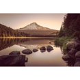 thumbnail image 3 of Nature Magick 14x11 Black Modern Framed Museum Art Print Titled - Mountain Forest Lake Sunrise, 3 of 5