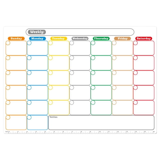 Feltree Magnetic Monthly Schedule Customized Refrigerator Sticker Erasable Schedule Message Board Soft Whiteboard Pet Writing Board