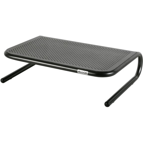 Allsop 30165 Metal Art Jr. 14.75 in. x 11 in. x 4.25 in. Monitor Stand - Black