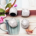 thumbnail image 4 of 4 Pack Bling Valve Stem Caps, Sparkling White Handmade Crystal Rhinestone Universal Car Tire Valve Caps Bling Car Valve Stem Covers Chrome Attractive Dustproof, 4 of 8