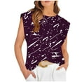 thumbnail image 1 of mfyjkho Camisetas Sin Mangas Para Mujer, Blusa Informal Sin Mangas Con Cuello Redondo Para Mujer Tops Casuales Para Mujer L, 1 of 4