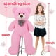 thumbnail image 3 of Oso de peluche gigante rosa Toy Snowolf, 120 cm, felpa suave y 2,5 kg, 3 of 6