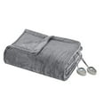 thumbnail image 3 of Beautyrest Plush Lightweight Ultra Soft Cozy Washable Electric Blanket Heated Throw with Auto Shutoff, King Size, Black, 3 of 4
