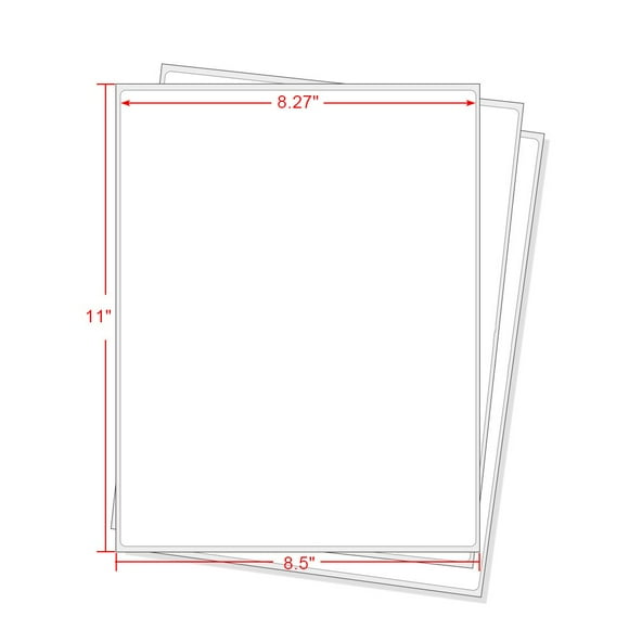 Full Sheet Address Shipping Labels - 8-1/2" x 11" - 2000 Labels