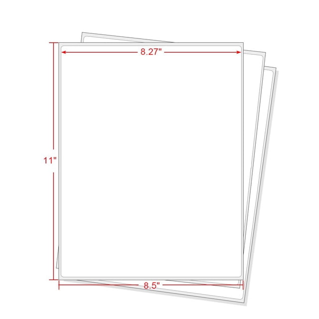 Full Sheet Address Shipping Labels - 8-1/2" x 11" - 2000 Labels