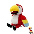thumbnail image 5 of BAELLERT Plush Parrot Hand Puppet with Moving Mouth Interactive Zoo Animal Toy for Kids Adults Soft Stuffed Bird Puppet for Role Play Storytelling Christmas Birthday Gift, 5 of 8