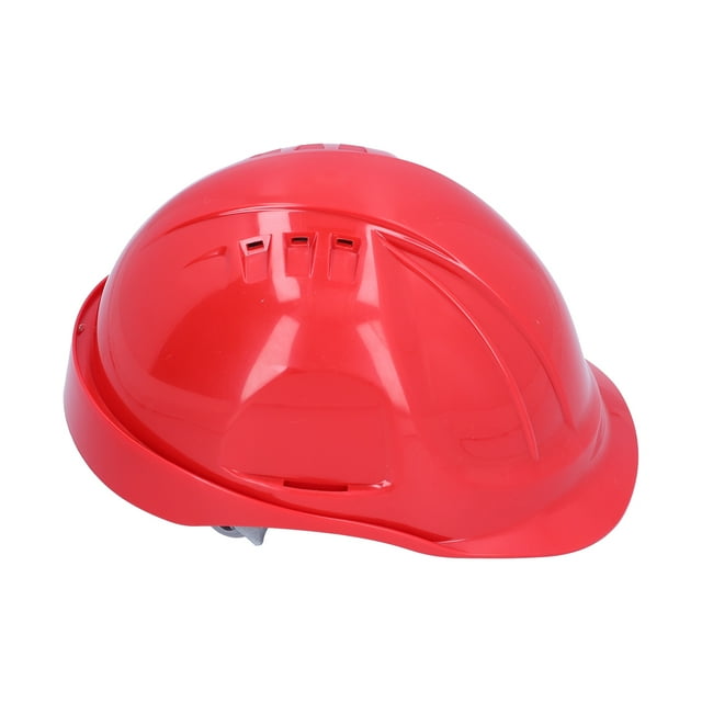 Red Breathable Hard Hat ABS Adjustable Anti Smash Impact Resistant Helmet for Construction Sites