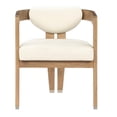 thumbnail image 6 of Pemberly Row Contemporary Faux Leather Cream Wood Dining Chair, 6 of 7