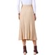 thumbnail image 3 of Faldas midi de punto de cintura alta en línea A vintage casual para mujer INSPIRE CHIC XL caqui, 3 of 5
