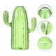 thumbnail image 3 of Florero de cristal único en forma de cactus para decoración del hogar Florero de planta hidropónica para centro de mesa Florero de cristal transparente para decoración moderna, 3 of 4