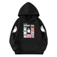 thumbnail image 5 of NEBWOAK Boys Girls Hoodie-Kids Cartoon Ghost Graphic Pullover Hooded Sweatshirt, Black,Size 3-4T, 5 of 5