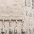 thumbnail image 6 of SAFAVIEH Casablanca Isla Geometric Striped Shag Area Rug, Grey/Ivory, 4' x 6', 6 of 10