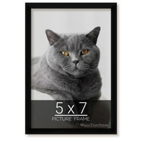wallsthatspeak 5x7 Black Picture Frame for Puzzles Posters Photos or Artwork
