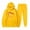 Yellow, variant on Women's Hoodies Sweatsuit Long Sleeve Matching Joggers Sweatpants 2 Piece Tracksuit Sets Two Piece Outfits For Women Tuxedo Women Lady Basketball Jumpsuit Suit Women Body on Buckle High Neck Jumpsuit