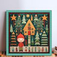 thumbnail image 2 of Kit Punto Cruz Navidad Impreso Hilo Algodón Ecológico Bordado 14CT 40x40cm, 2 of 9