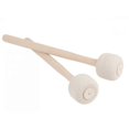 thumbnail image 1 of 2Pcs Big Snare Drum Hammers Felt Head Wooden Big Drum Hammers Band Practice Playing Marching Drum Drum Sticks, 1 of 5