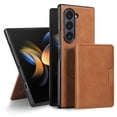 thumbnail image 7 of for Samsung Galaxy Z Fold 5 Wallet Case, Detachable PU Leather Purse Phone Cover with Flip Stand, Support Magnetic Charging, Shockproof Protective Case for Samsung Galaxy Z Fold 5, Brown, 7 of 7