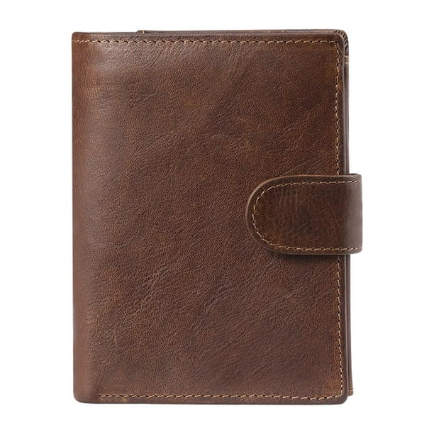 Wallet Zip Monedero Bolsillo Zip Regalo Hombres café Sunnimix Billetera para hombre