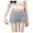 Gray, variant on Shorts Leggings for Women, High-Waisted Elastic Waist with Seamless Design, Four-Season Polyester Blend, Casual Daily Wear, Standard Thickness, Fits True to Size