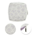 thumbnail image 4 of Unique Bargains 1 Pc Stylish Square Hearts Makeup Bag for Travel Purple Polyester, 4 of 6