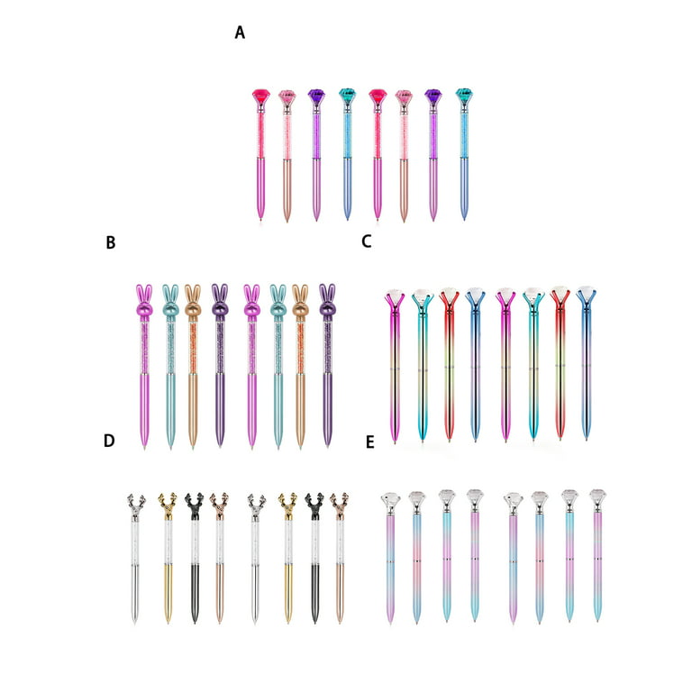 Fancy Pens with Colorful Diamond Gem Top (Set of 12) – twerpproducts