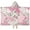 Pioneer Flower Floral-1, variant on Pioneer Flower Floral Print Pattern Hooded Bath Towel,60"x35" for Ages 3 To 12 Kids, Quick Dry Lightweight Soft Microfiber Hood Beach Towel Cover Up for Kids