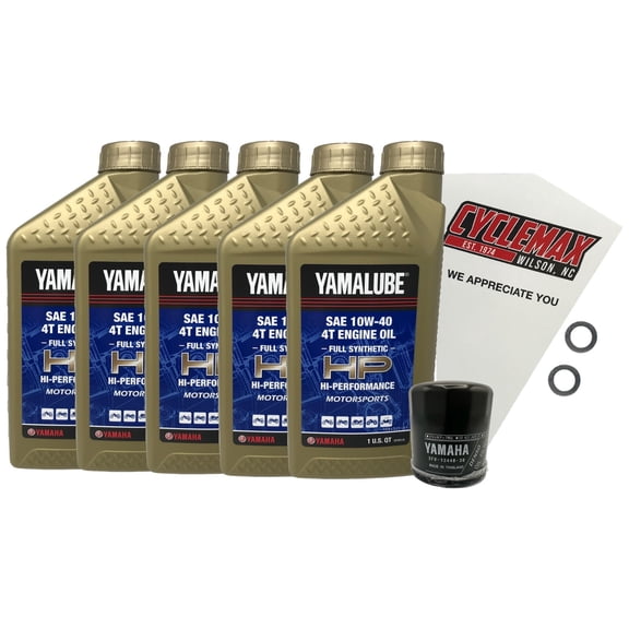 Cyclemax Full Synthetic 10W40 Oil Change Kit fits 2006-2010 Yamaha Stratoliner S