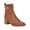 Light Natural Brown, variant on Womens Jallis 2 Faux Leather Harness Ankle Boots
