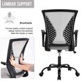 thumbnail image 2 of BestOffice Ergonomic Office Chair, Lumbar Support, Rolling Swivel for Men, Women(Grey), 2 of 7