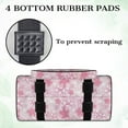 thumbnail image 7 of ZIATUBLE Cherry Blossom Sewing Machine Carrying Case Soft Carry Case with Storage Pockets and Handles Large Capacity Padded Storage Bag with 4 Bottom Rubber Pads Carry Tote Bag, 7 of 7