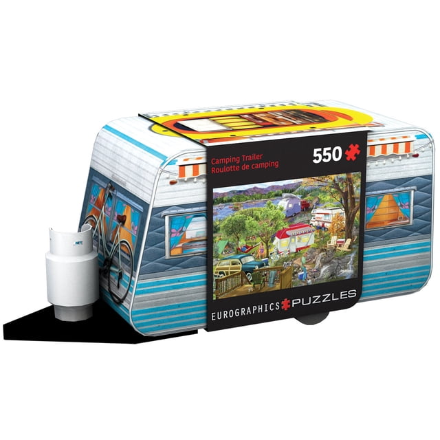 Puzzle en métal en forme de caravane de camping 550 pièces