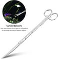 thumbnail image 3 of 4Pcs Aquascape Tools Kits, Stainless Steel Aquarium Tank Aquatic Plant Tools Sets, Algae Scraper Fish Tank Plant Tools Accessories for Aquascaping Cleaning, Silver, 3 of 7