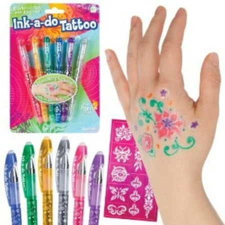 Toysmith Ink-a-do Tattoo Pens Multi-Colored
