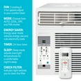 thumbnail image 5 of Arctic Wind New 8,000 BTU 350 Sq ft Window Air Conditioner with Remote Control, 3AW8000A, 5 of 10