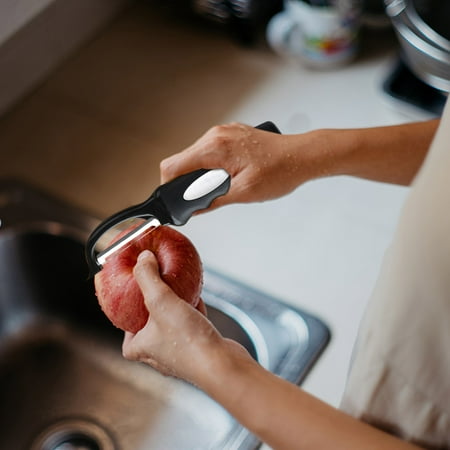 

Kitchen Gadgets Premium Rotary Vegetable Peeler With Soft Handle And Ultra Sharp Stainless Steel Blade - Perfect Kitchen Peeler For Vegetables Potatoes Carrots